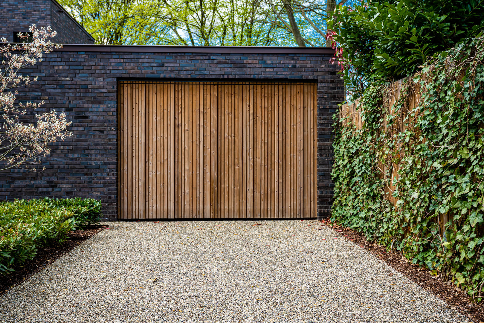 Garage Gate Siberian Larch